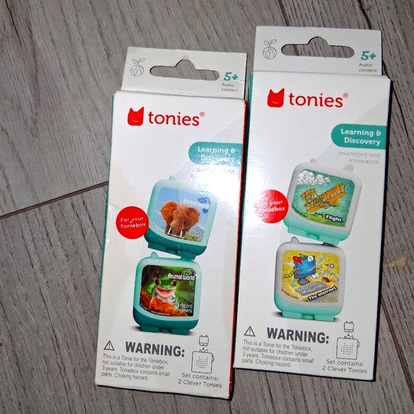 Tonies Learning & Discovery Audio Figures ANIMAL WORLD OR FLIGHT & INTERNET - Picture 1 of 2